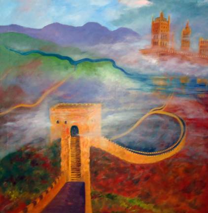 This oil on linen painting by Warwick artist Patricia Foxx, &quot;Misty Connection,&quot; will be included in the 2012 Fine Arts Exhibition to be presented by the People's Republic of China at the London Museum from Aug. 1 to 7. The painting is 42 inches square.