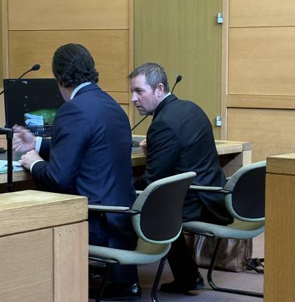 Chester Highway Superintendent John Reilly in Orange County Court on May 25.