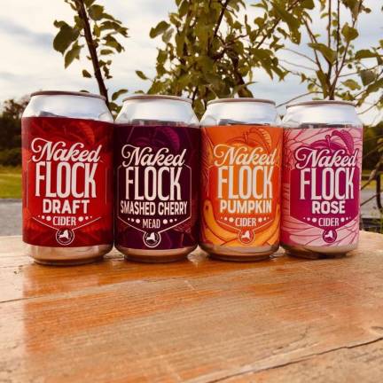 A few telltale signs that fall has officially begun in Warwick: weekend traffic, tourists and the release of Naked Flock’s most popular seasonal release: pumpkin hard cider. Provided photo.