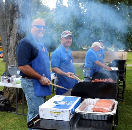 Members of the Warwick Valley Knights of Columbus did the cooking.