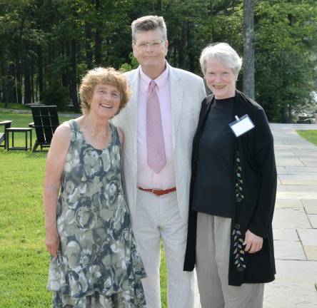 Marlena Lange, Orange County Land Trust Executive Director Jim Delaune, and Dr. Kathy Nolan.