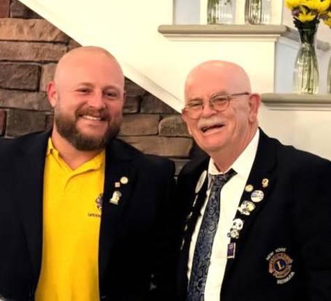 GWL Lion Fred Rumler and Hudson Valley and Catskill District 20-O District Governor Doug Stage. Dougg presented a well deserved “Rooted in Service” award to Fred Rumler.
