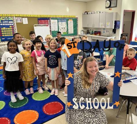 Liz Perry’s first grade class at Golden Hill Elementary.