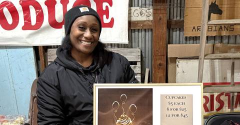 Fresh produce at the Indoor Farmers Market