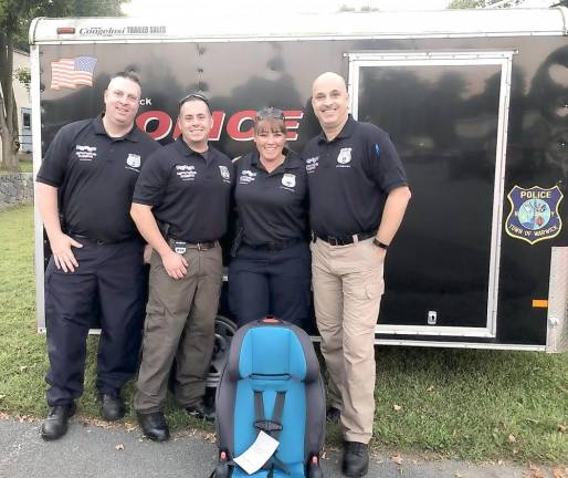 The Warwick Police Department’s Certified Car Seat Safety Technicians,