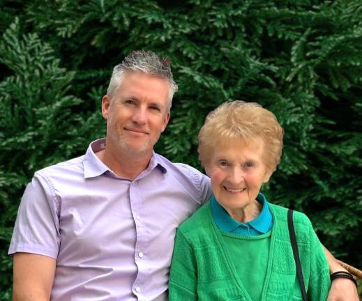 Kevin Lowry with his mom Noreen.