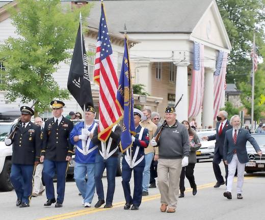 The traditional Memorial Day parade makes its way down Main Street in the Village of Warwick. Photos by Roger Gavan.