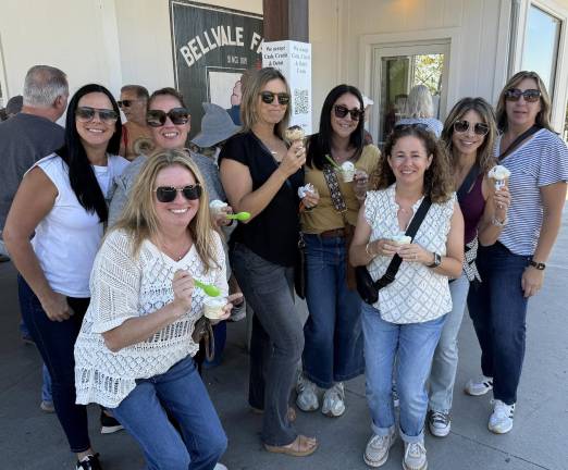 A reunion of women from Florida, New York, New Jersey, Texas, Arizona, Michigan and Vermont at Bellvale Creamery.
