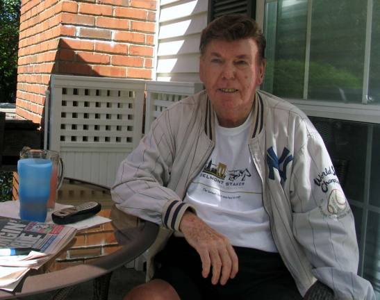 Dick Wells relaxing at home. &quot;He loved music and had performed with the biggest names in Las Vegas,&quot; sasid Leo Kaytes, but I believe he was more at home here in Warwick.&quot;