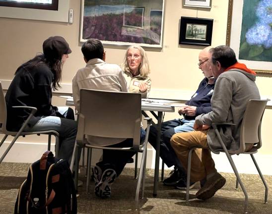 One of We The People’s community discussions at the library regarding the creation of the Warwick Time Exchange.