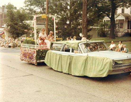 Photo courtesy of the Warwick Historical Society Members of the Village of Warwick Centennial committee are welcome to participate in the village&#x2019;s Sesquicentennial parade on Saturday, Aug. 5. Pictured is a float that was in the Centennial parade in 1967.