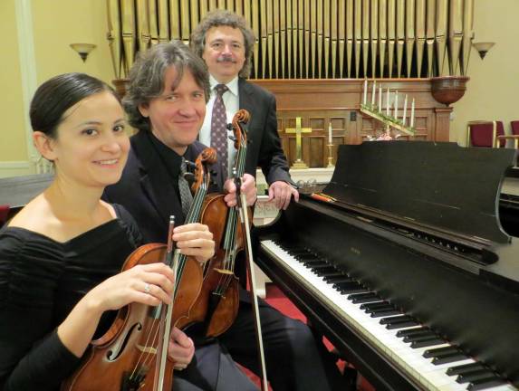 The Amaranthus Ensemble, a trio of Rachel Crozier (violin), Piotr Kargul (viola) and Ron De Fesi (piano), will perform works by Beethoven, Mozart and others at a concert celebrating spring on Sunday, March 23, at St. Mary&#xfe;&#xc4;&#xf4;s-in-Tuxedo Episcopal Church.
