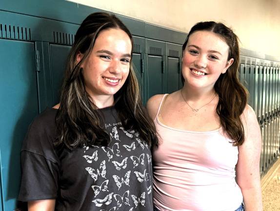 Warwick Valley High School seniors Mackenzie Sciarra and Jenna Grady lead this year’s homecoming prep.