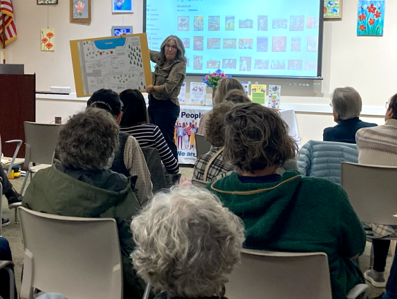 Samantha Walter explains the many things Mountain Lake Park offers to Warwick residents.