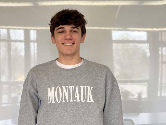 For all his success as a diver on the Warwick Valley High School swim team, senior Lucas Langone is open about the physical and mental toll diving can take on an athlete. Photo provided by the WVSD.