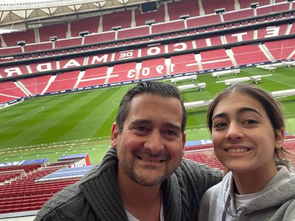 Lla Brand and her father, John Brand, traveled all over with her soccer club including Barcelona, Spain,