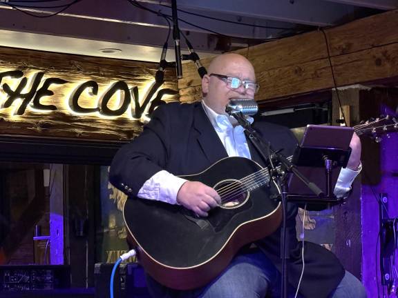 Hudson Valley guitarist and bandleader Jeremy Langdale performa at The Cove Castle Restaurant on Dec. 5, 2025.