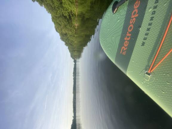 Paddleboarding Walton Lake. Photo: Molly Colgan