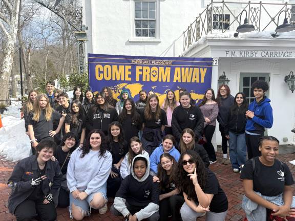 Drama students from the Florida Union Free School District travel to Millburn to see ‘Come from Away.’