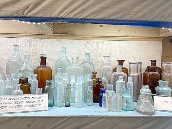 Medicine bottles were among some of the findings of the Shingle Dig Team.