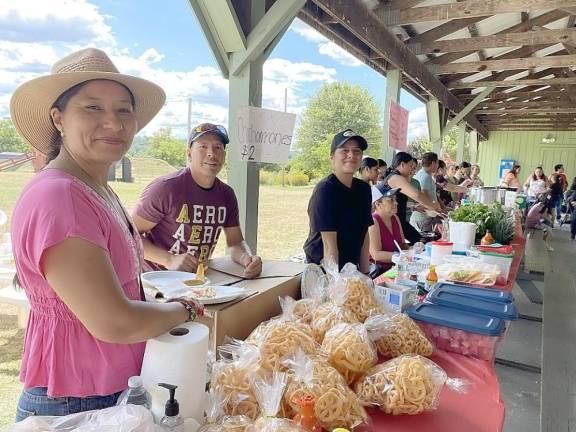 Farmworkers made food for the fundraiser.