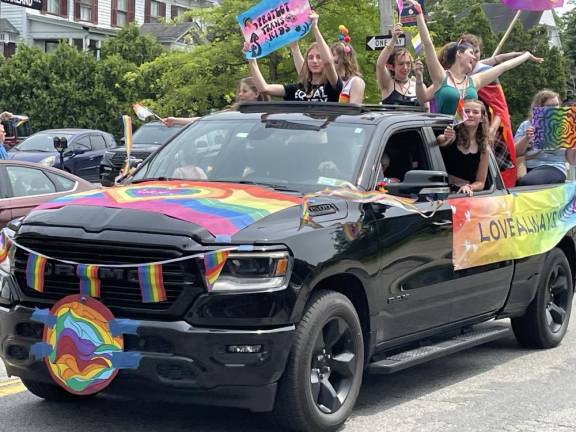 The Warwick NY Pride parade on June 11, 2023.