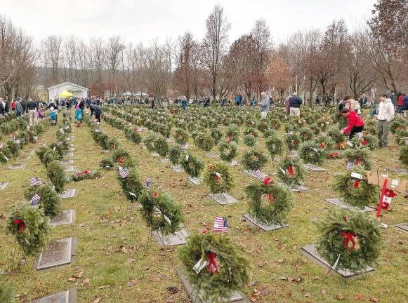 These pictures are from 2018 Wreaths Across America event at the Orange County Veterans Cemetery (OCVC).