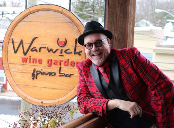 Photo by Roger Gavan On Sunday, Dec. 11, from 3 to 6 p.m. the Warwick Wine Garden and Piano Bar, 22 McEwen St., will feature Tim Mullally and his &quot;Jazz Cadre.&quot;