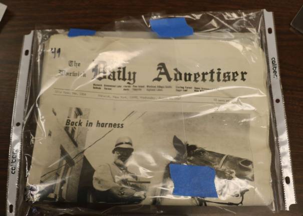 This Warwick Daily Advertiser was found in the time capsule.