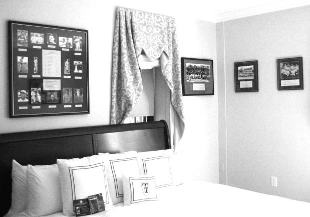 The Thayer Hotel at West Point added Army Baseball Room to its room dedication program as part of the celebration of 150 years of baseball at West Point. Baseball at West Point has helped produce three five-star generals: General Douglas MacArthur, General Omar Bradley and General Dwight D. Eisenhower.