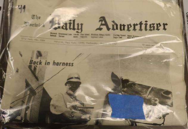 To celebrate the Village of Warwick's Centennial in 1967, The Warwick Advetiser because a daily newspaper from Monday, Aug. 14, through Friday, Aug. 18, of that year. A copy of the Aug. 18 edition was uncovered when the centennial time capsule was opened.