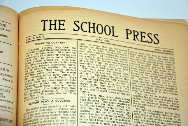 School news from May 1924.
