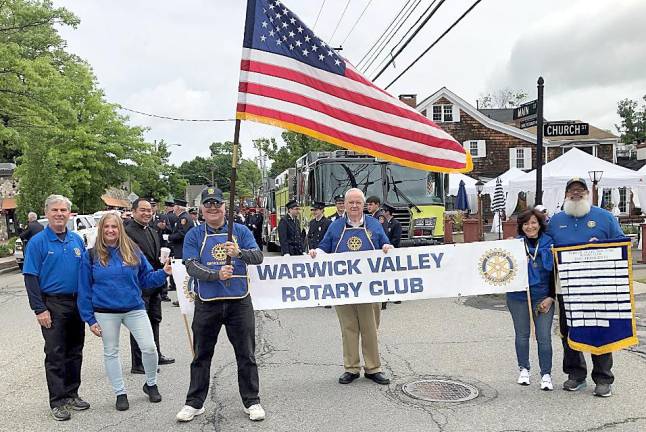Warwick Rotarians participate in Warwick Memorial Day Parade. Photos provided Chris Olert.