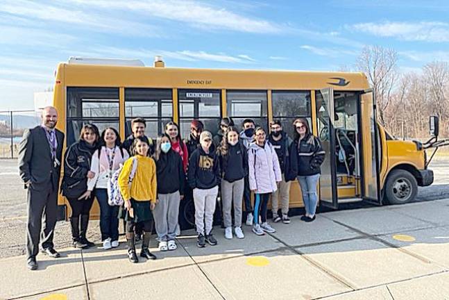 On M-W Middle School bus #535, driver Bill McDonnell says, ”They follow instructions as well as the safety rules, and have no issues with behavior. They show respect to their peers, driver, and attendant. It’s a pleasure having these students on the bus.”