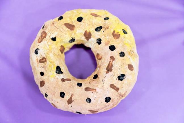 Piper’s papier mache donut