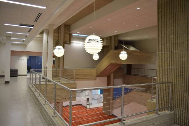 Photo by Erika Norton Some of the original architecture done by Paul Rudolph can still be seen in the new county government center building.