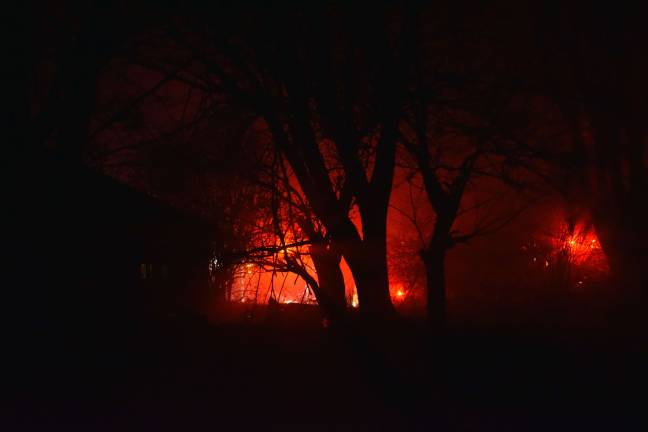 Photos by Erika Norton On Nov. 22, A massive explosion left a house destroyed in Pine Island, but a woman trapped inside was able to escape.
