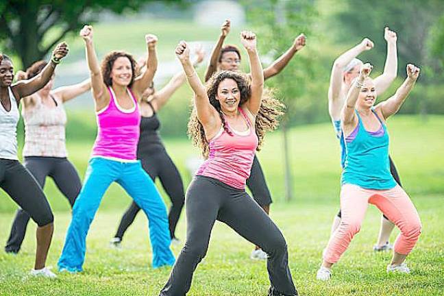 Albert Wisner Public Library is offering modified Zumba classes outside on Wednesday mornings at 9 a.m. in July and August. Thee library advises: Dress to sweat.