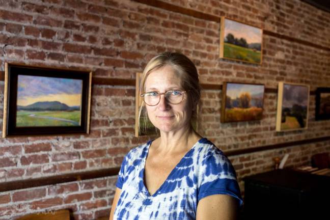 Photo by Greg Rhein Janet Howard-Fatta&#x2019;s latest plein air exhibit will be honored with a closing reception on Sunday, Dec. 10, from 6 to 8 p.m., at The Grange, 1 Ryerson Road, Warwick. Twenty percent of all sales will be donated to assist Puerto Rican farmers in rebuilding farms after Hurricane Maria brought mass devastation to the island.
