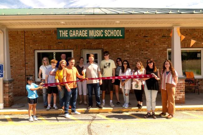 The Warwick Valley Chamber of Commerce celebrated the opening of The Garage Music School on May 26.