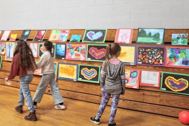 The students got to see the artwork of their fellow classmates during the annual art show.