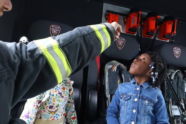 School hosts special visitors for Fire Prevention Week