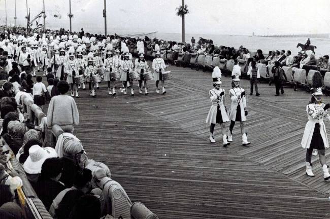 Provided photo The Queens Village Queens on the boardwalk at the Miss America contest in Atlantic City in the late 1960s.