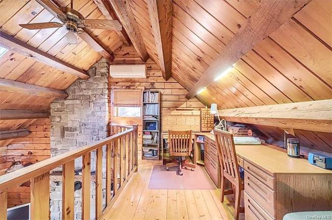 Bucolic and stylish log home on nine acres