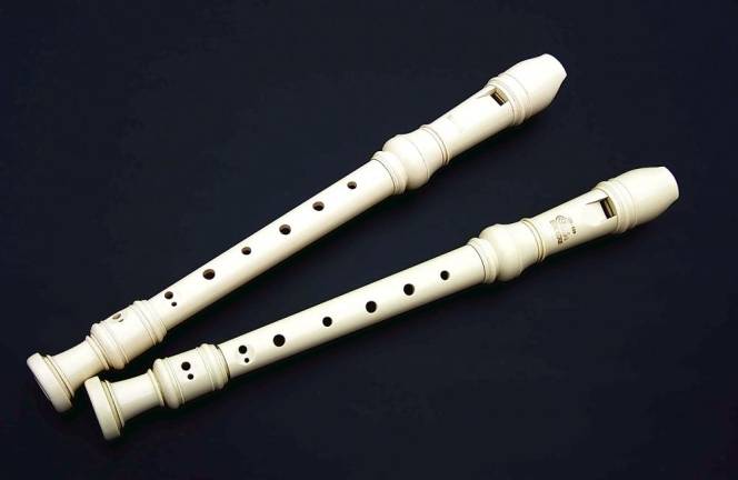 The recorder is a woodwind musical instrument in the group known as internal duct flutes — flutes with a whistle mouthpiece. The recorder is first documented in Europe in the Middle Ages, and continued to enjoy wide popularity in the Renaissance and Baroque periods, but was little used in the Classical and Romantic periods. It was revived in the 20th century as part of the historically informed performance movement, and became a popular amateur and educational instrument. The sound of the recorder is often described as clear and sweet and has historically been associated with birds and shepherds. (Source: Wikipedia).