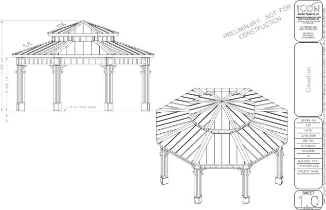 These are sketches for the proposed new bandshell at Stanley-Deming Park in the Village of Warwick.