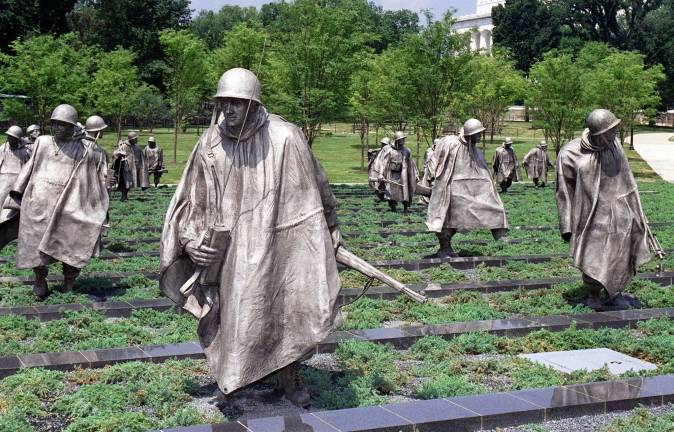 The Korean War Memorial in Washington, D.C.