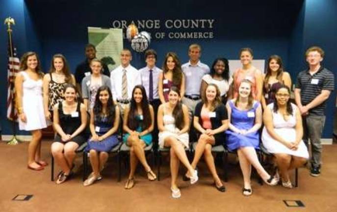 On Thursday, July 26, the Community Foundation of Orange and Sullivan hosted a Scholarship Reception in honor of 2012 scholarship recipients and donors. Pictured here are just some of the 77 scholarship recipients honored that evening.