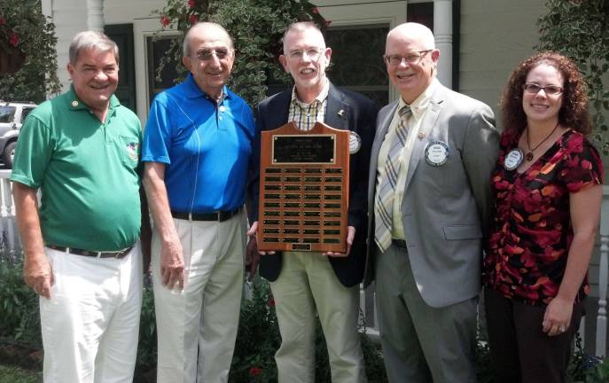 Photo by Leo R. Kaytes Whose name will be added to the Warwick Citizen of the Year Plaque displayed in the Warwick Town Hall? Warwick Rotarians are asking for public input on possible 2013-2014 candidates. Committee members include, left to right, event co-chairs Stan Martin and Leo Kaytes; Warwick Town Supervisor Michael Sweeton; Doug Stage and Susan Ronga.
