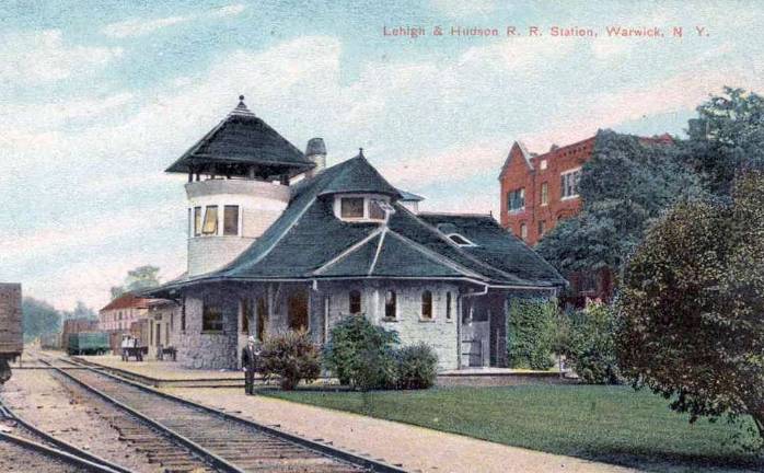 Lehigh &amp; Hudson Rail Road Station in Warwick.